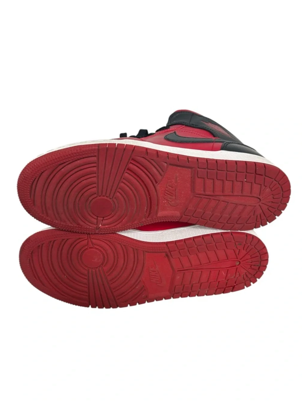Air Jordan Retro 1 Mid Reverse Bred Sneakers Gym Red Size 5Y Youth / 6.5 Women's